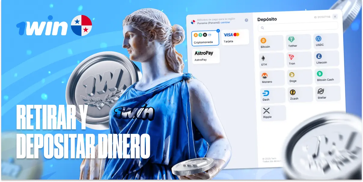 1win payment methods Panama